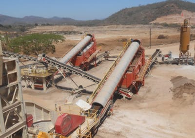 screening high-moisture gold ore
