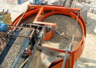 Closeup of Ortner aggregate washer