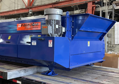 The back end of our disc screener equipment