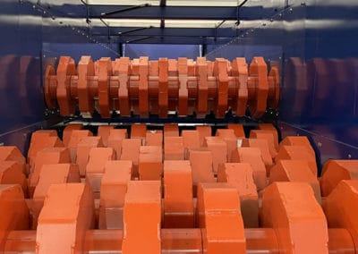 A close up of our disc screen