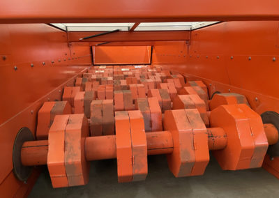 Disc screen used for waste material separation