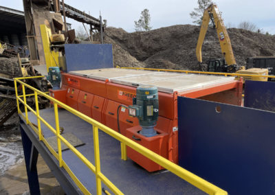 Screening waste materials