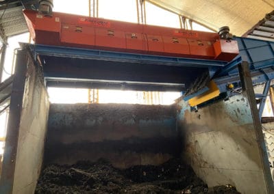 A Freedom set up at a waste material screening facility