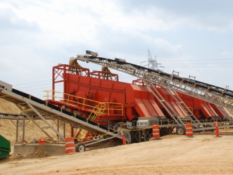 Screen mining and mineral ore